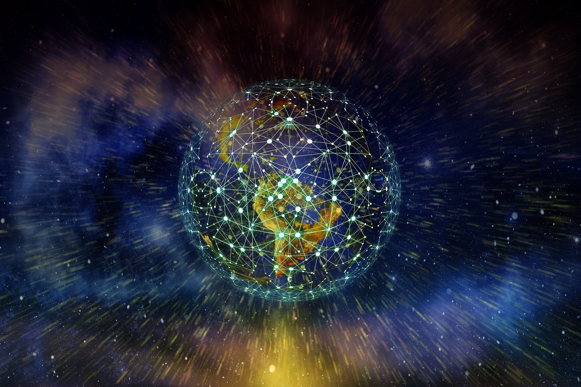Image of the earth representing large scale problem solving